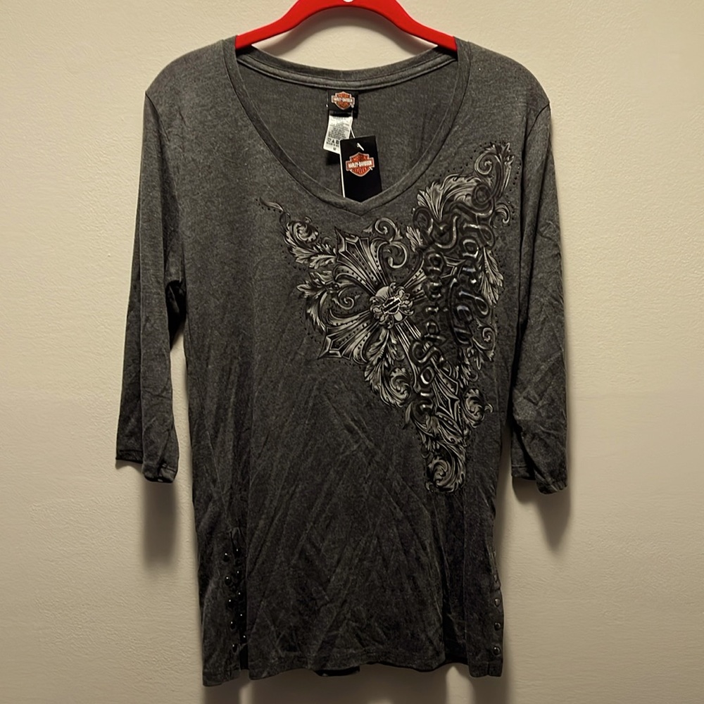 NWT Harley-Davidson 3/4 sleeve shirt Size Medium